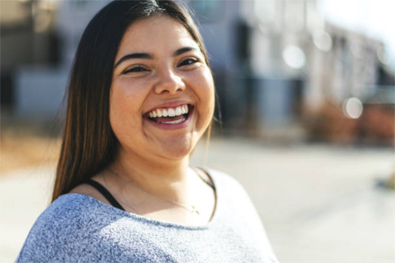 Hispanic girl smiling